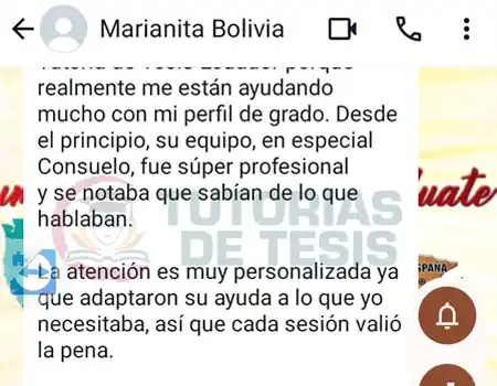 Testimonios de Clientes de Asesoria de Tesis de Grado en Hispanoamerica